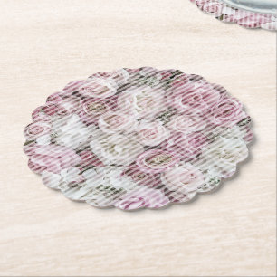 Posavasos De Papel Máster - Cartel - Collage de Rosas victorianos