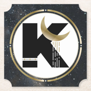 Posavasos De Papel Máster de Fiesta inicial de K Moon y Star Paper