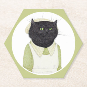 Posavasos De Papel Máster de papel Hexagón de KITCHED CAT