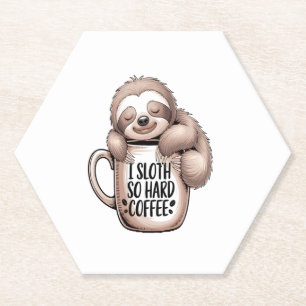 Posavasos De Papel Me Sloth sin café