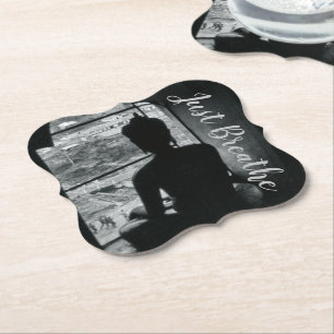 Posavasos De Papel Meditación Respira Yoga