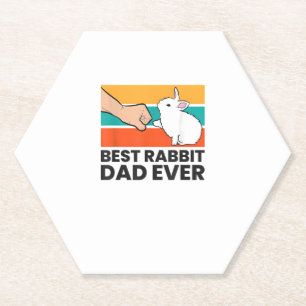Posavasos De Papel Mejor Conejo Papá Nunca Conejo Conejo Padre Rabbit