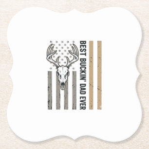 Posavasos De Papel Mejor diseño de camiseta vintage de caza de ciervo
