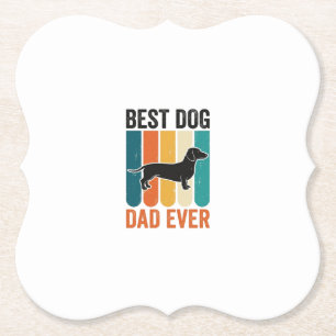 Posavasos De Papel Mejor diseño de camiseta vintage de Dachshund para