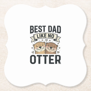 Posavasos De Papel Mejor Papá Como Ningún Otro Cute Día del Padre Dis