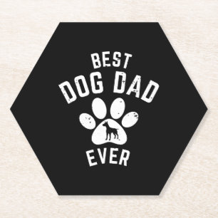 POSAVASOS DE PAPEL MEJOR PAPÁ DE PERRO DE LA HISTORIA