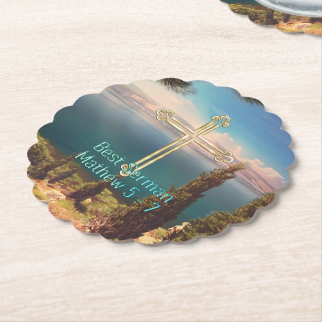 Posavasos De Papel Mejor Sermón (En perspectiva)