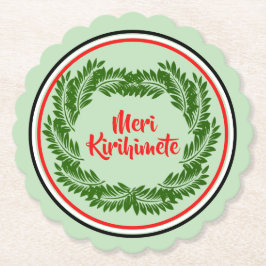 Posavasos De Papel Meri Kirihimete Maori Merry Christmas