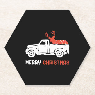 POSAVASOS DE PAPEL MERRY CHRISTMAS