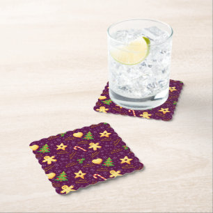 Posavasos De Papel Merry Christmas Coasters