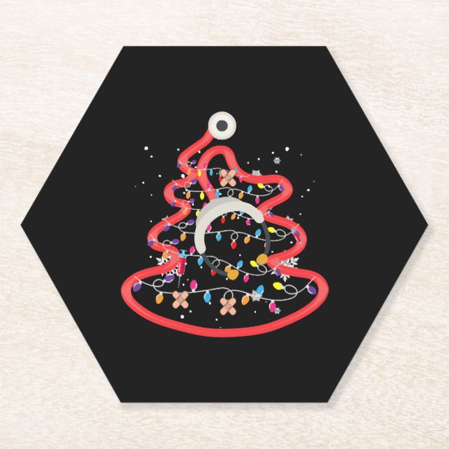 Posavasos De Papel Merry Christmas Medical Staff (Anverso)