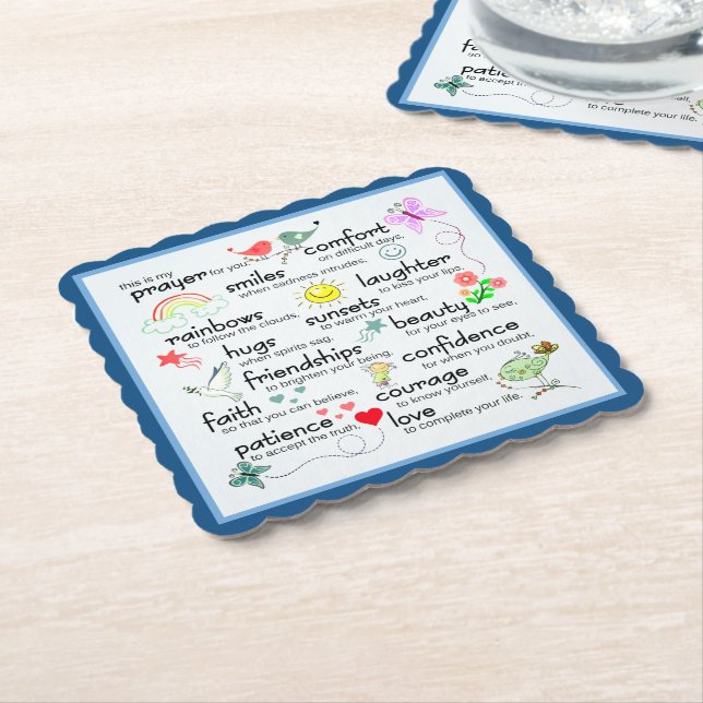 Posavasos De Papel Mi Oración Por Ti Bendiciones (En perspectiva)