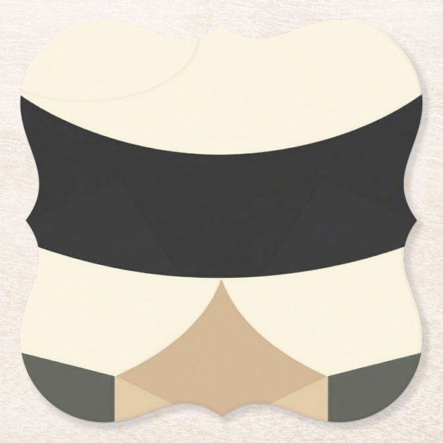 Posavasos De Papel Minimalist Earth Geometry Journal –custom bracket  (Anverso)