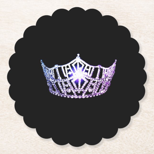 Posavasos De Papel Miss America Lavender Crown Sclpd Paper Coasters (Anverso)