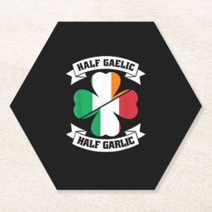 Posavasos De Papel Mitad gaélico italiano irlandés mitad gaélico Sain