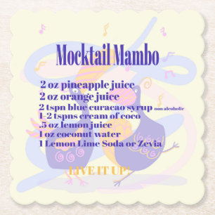 Posavasos De Papel Mocktail Birds Coaster
