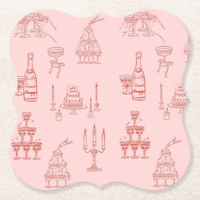 Posavasos De Papel moda (Anverso)