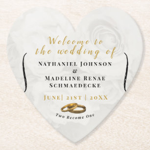 Posavasos De Papel Moda de tabla de Boda de la escoria de papel Perso