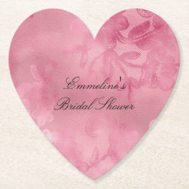 Posavasos De Papel Moda Rosa Lace