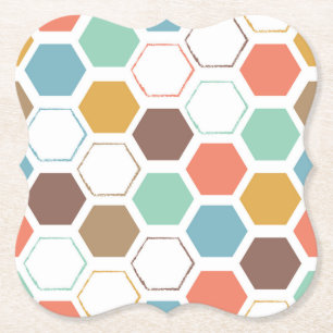 Posavasos De Papel Modelo del módulo de la colmena de la abeja