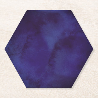 Posavasos De Papel Modern Navy Blue Minimalist Coaster | Elegant Dark