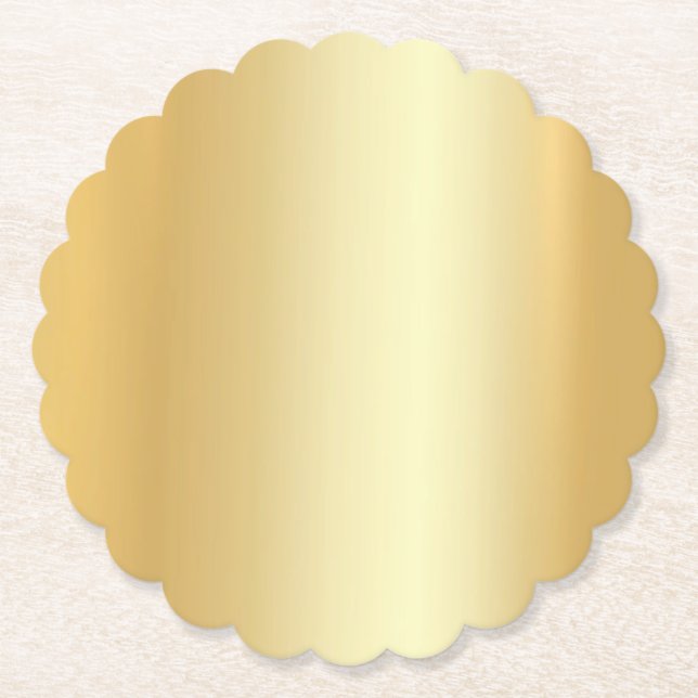 Posavasos De Papel Moderna plantilla en blanco Personalizado Glamour  (Anverso)