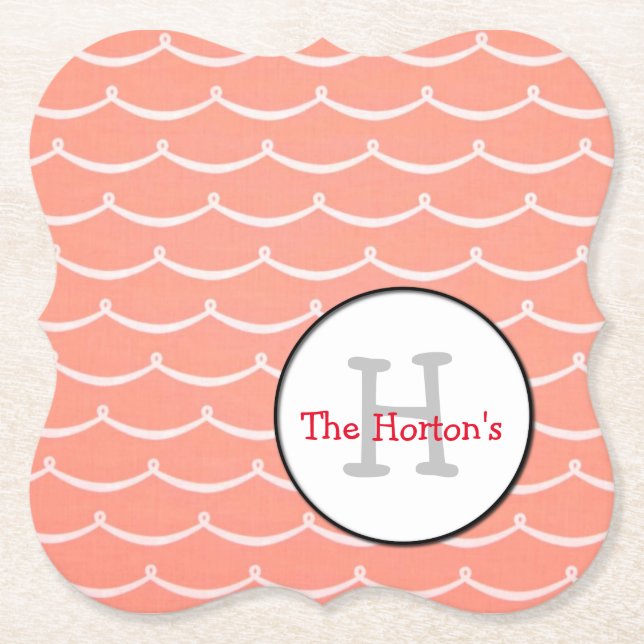 Posavasos De Papel Moderno. Coasters de diseño (Anverso)