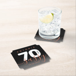 Posavasos De Papel Moderno cobre 70 y elegante