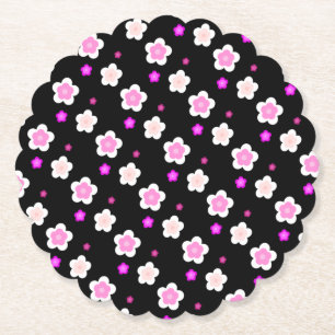 Posavasos De Papel Moderno gradiente de flores de margarita de primav