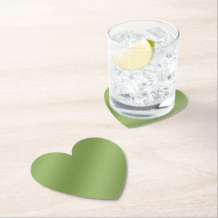 Posavasos De Papel Moderno lindo Gradiente verde sólido Patrón de ond