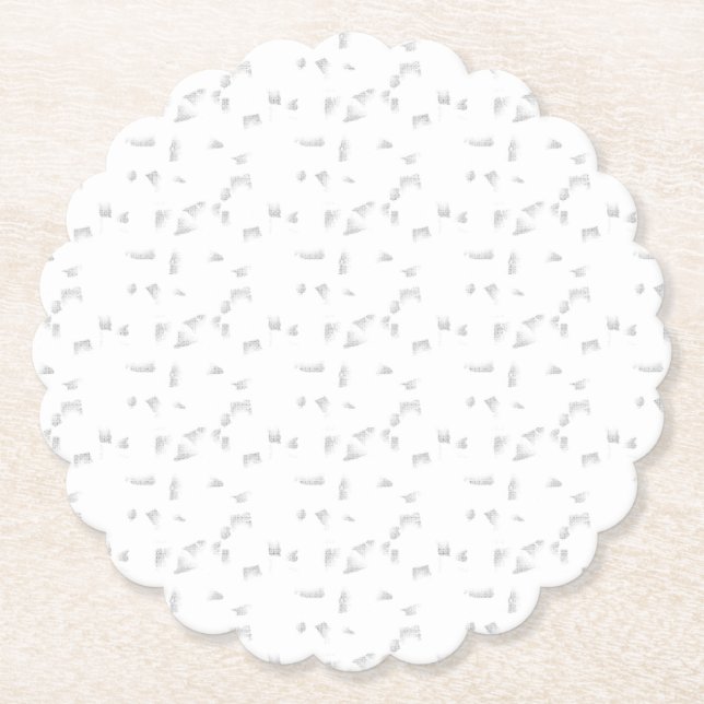 Posavasos de papel modernos de Terrazzo minimalist (Anverso)