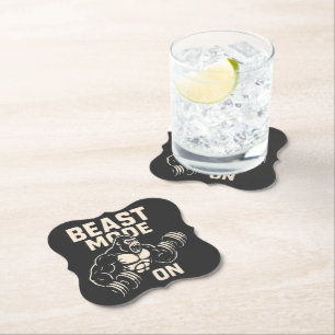 Posavasos De Papel Modo Bestia Activado Motivación Gorila Gym