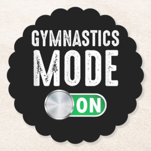Posavasos De Papel Modo De Gimnasia En El Atleta Gymnast De Guay