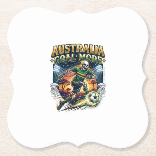 Posavasos De Papel Modo de objetivo de Australia esqueleto delantero 