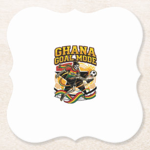 Posavasos De Papel Modo Gol de Ghana Esqueleto Delantero Naciones Str