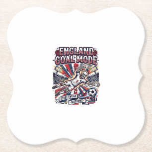 Posavasos De Papel Modo Gol Inglaterra Esqueleto Delantero Naciones R