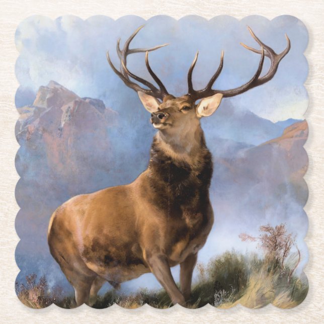 Posavasos De Papel Monarca de la montaña rusa del cristal (Anverso)