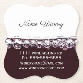 Posavasos De Papel Monasterio promocional de tarjetas de visita de vi