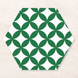 Posavasos De Papel Monastre Hexagon Shippo Verde