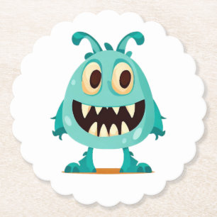 Posavasos De Papel Monstruo/alienígena/dibujo animado