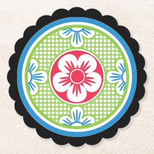 Posavasos De Papel Monstruo con el logotipo de Mah Jongg 2