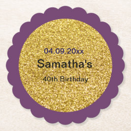 Posavasos De Papel Monstruo de papel 40 cumpleaños