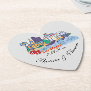 Posavasos De Papel Monstruo de papel con forma de corazón Personaliza