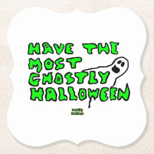 Posavasos De Papel Monstruo de papel con soporte de Halloween