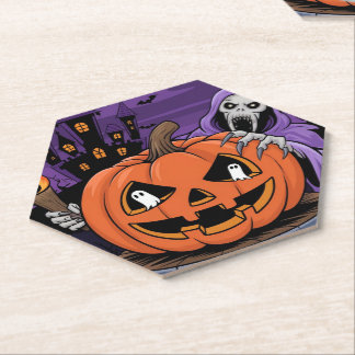 Posavasos De Papel Monstruo de papel de Halloween