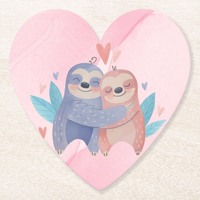 Posavasos De Papel Monstruo de papel El día de San Valentín (Anverso)