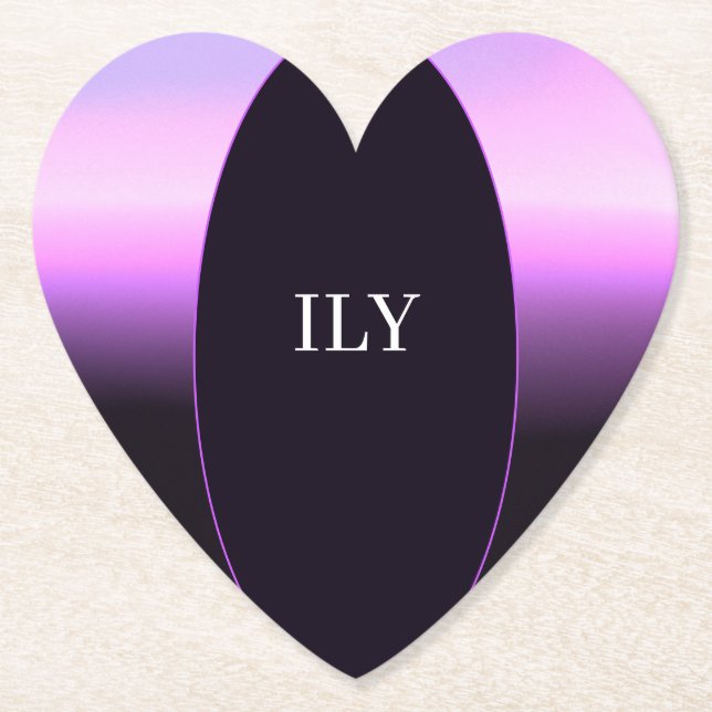 Posavasos De Papel Monstruo de papel Lavender Sunset (Anverso)