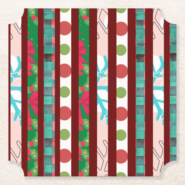 Posavasos De Papel Monstruo de papel para navidades (Anverso)