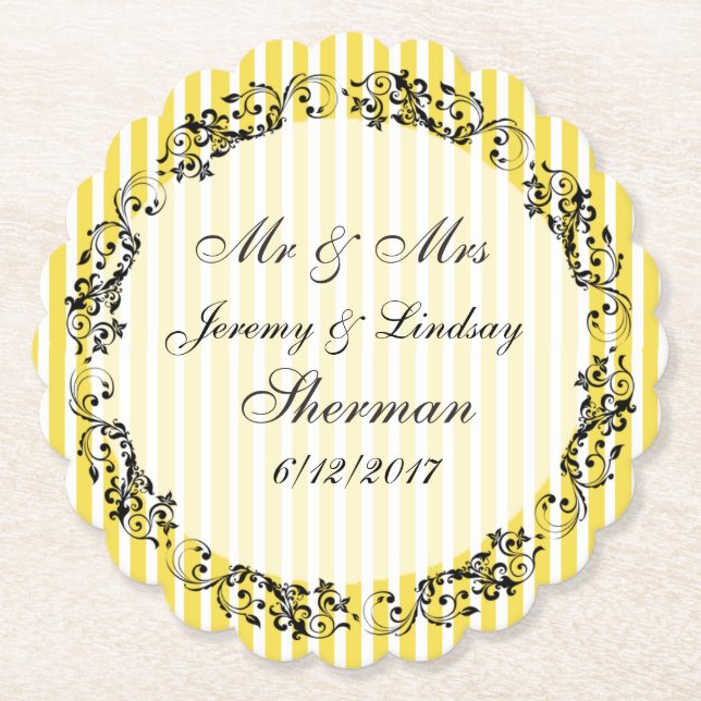 Posavasos De Papel Monstruo de papel Personalizado personalizado de B (Anverso)