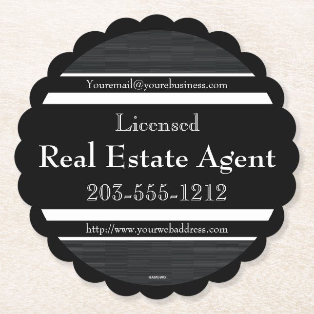 Posavasos De Papel Monstruo de papel publicitario profesional - HAMby (Anverso)